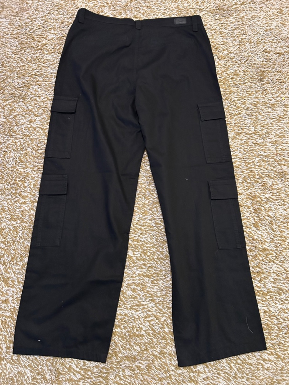 sofia by sofia vergara Black Men's Cargo Pants - Pocketed Utility Design - Picture 3 of 3